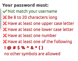 usajobs.gov password field