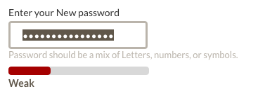 Geico password field