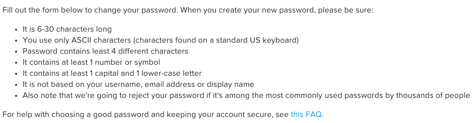 Livejournal password field